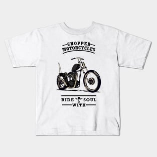 Chopper Motorcycles Kids T-Shirt